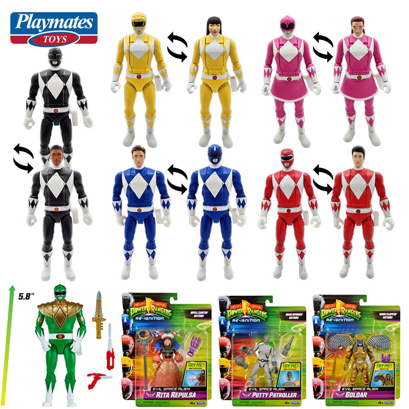 Model Kit Megazord - プレイメイツ マイティ・モーフィン・パワーレンジャー グリーンレンジャー オートモーフィン アクションフィギュア コレクタブルモデル