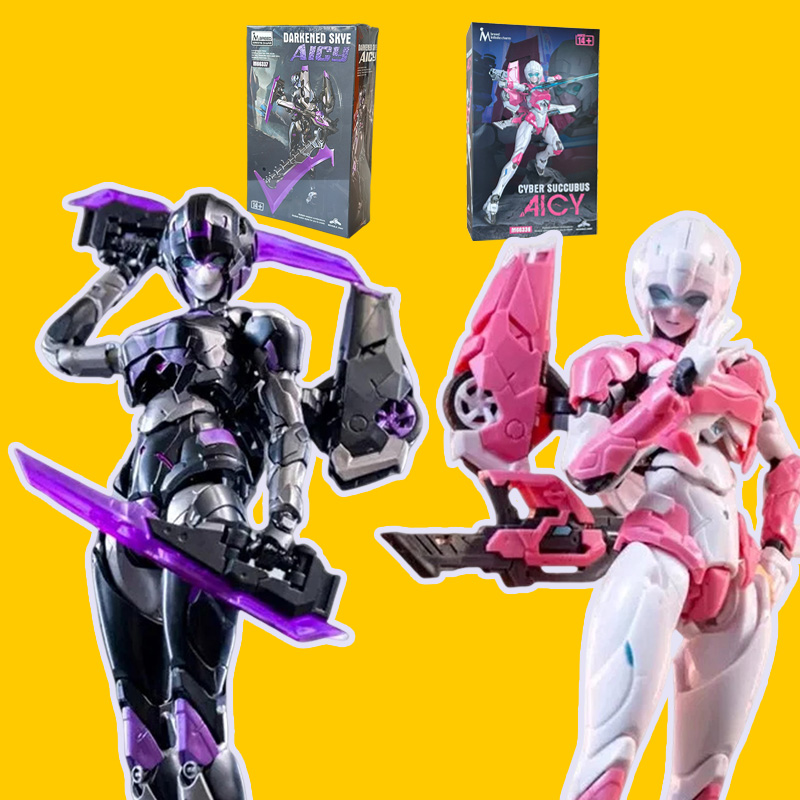 Model Kit Mecha Girl - 在庫あり M66336 ピンク M66337 ダークアニメメカバイカーガールモデルキット 完全可動