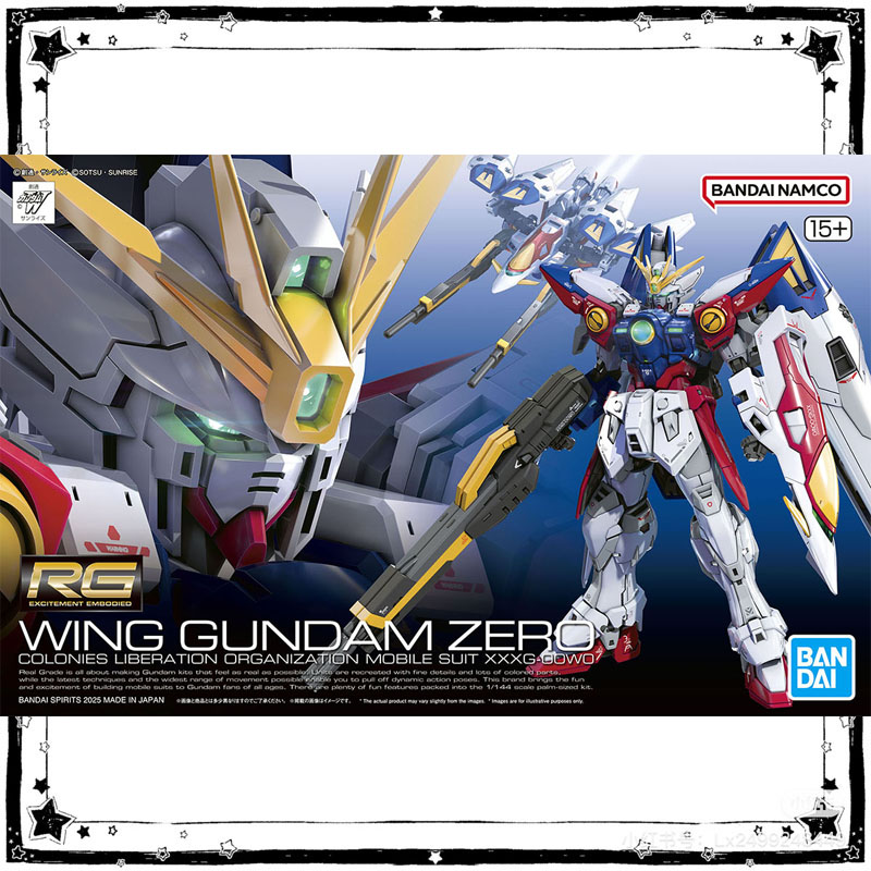 Model Kit Wing Zero - 在庫ありバンダイガンダムモデルキットアニメフィギュア RG 1/144 ウイングガンダムゼロアニメアクションフィギュアコレクション組立モデルおもちゃギフト