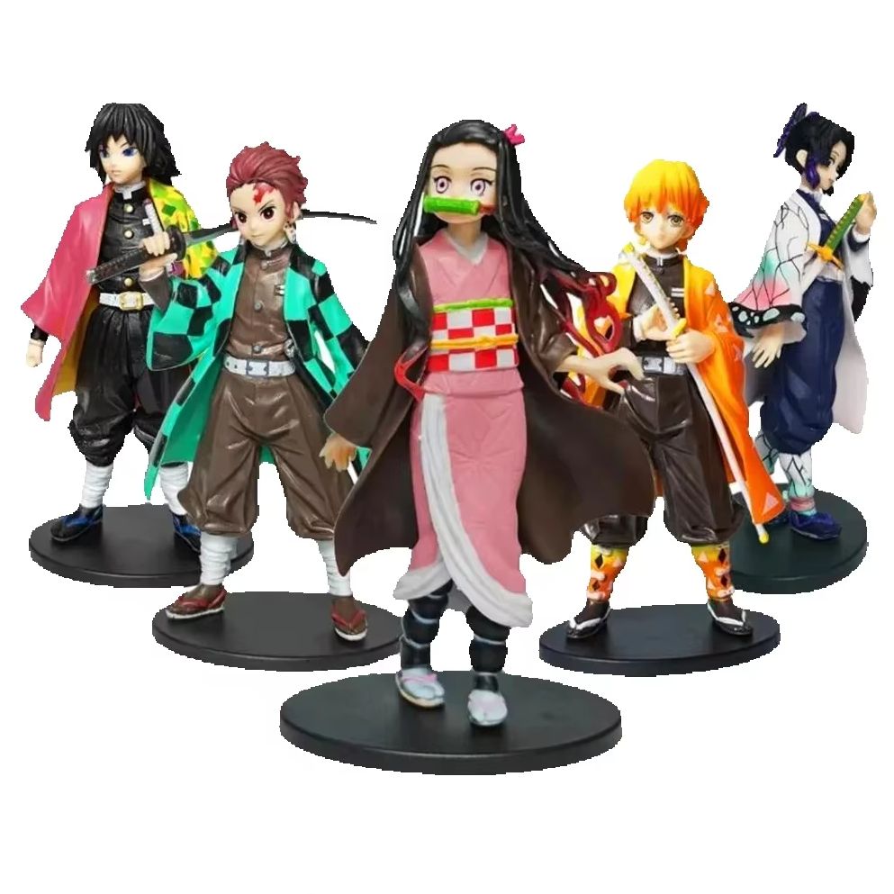 Model Kit Zenitsu - HOT@ # アニメ鬼滅の刃フィギュア 竈門炭治郎アクションフィギュア 我妻善逸 ねずこ