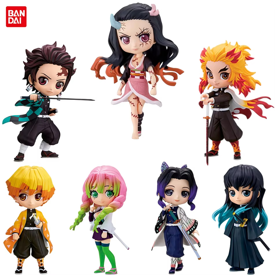 Model Kit Zenitsu - アニメ 15 センチメートル悪魔特効フィギュアねずこたんじろう善逸伊之助杏寿郎義勇かわいい Qposket PVC モデルのおもちゃ子供のギフト