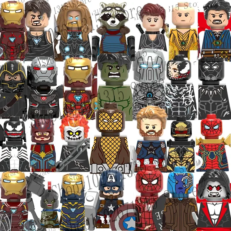 Model Kit Iron Man - マーベル アベンジャーズ スーパーヒーロー 組み立てブロック アイアンマン ドクター・ストレンジ