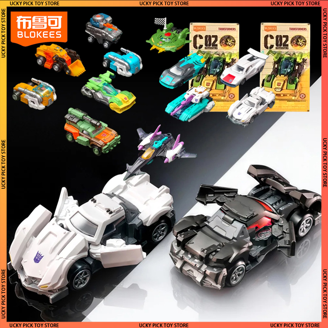 Model Kit Optimus - 新しい1:64ブロキーズホイールズトランスフォーマーブラインドボックスC02オプティマスプライムメガトロンアクションフィギュア組み立て済みカーモデルコレクタブルギフト