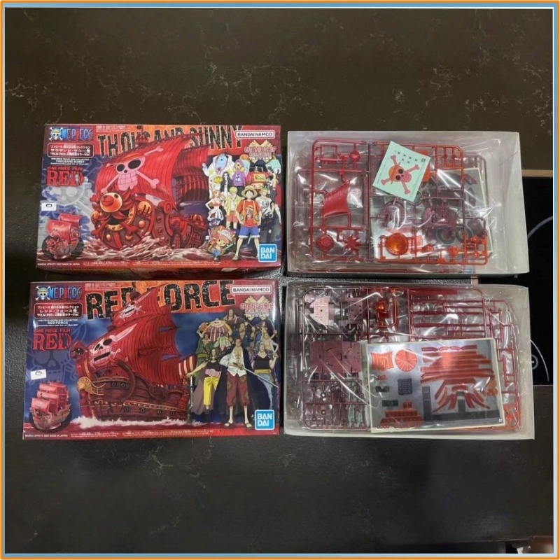 Model Kit One Piece Ship - バンダイワンピースグランドシップコレクションゴーイングメリーサウザンドサニーレッドフォースバーティ組み立てプラスチックモデルキットコスプレ小道具おもちゃギフト