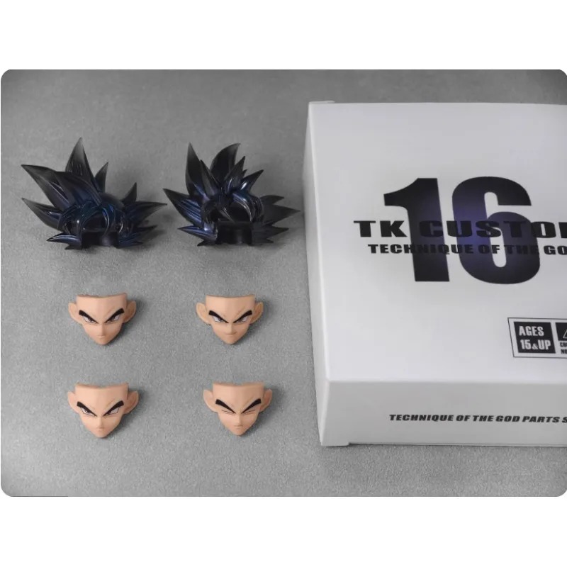 Model Kit Vegito - 在庫あり！ TKカスタムドラゴンボール悟空ベジータ超本能SHFヘッドスカルプトアクセサリーパックTK10-TK16アクションフィギュアモデル玩具