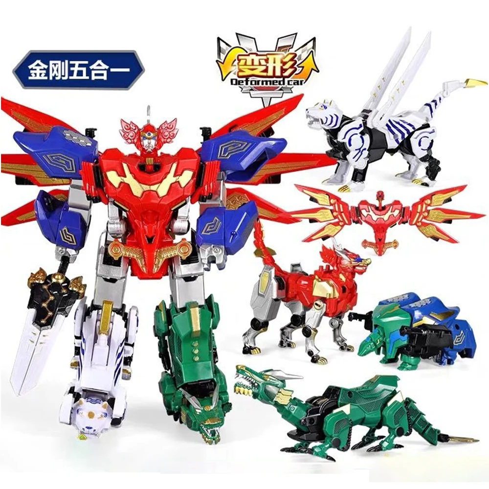 Model Kit Megazord - 2026年新発売 子供向けおもちゃギフト 5 in 1 組み立て式