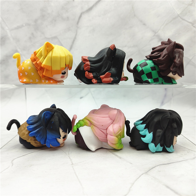 6個セット アニメ 鬼滅の刃 フィギュア ねずこ 竈門炭治郎 - Model Kit Zenitsu のレビューと価格
