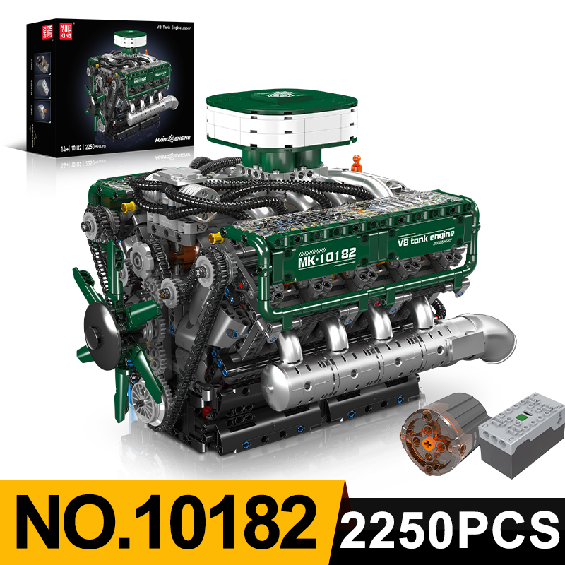 モールドキング 10182 V8 タンクエンジンモデル 組み - Model Kit V8 Engine のレビューと価格