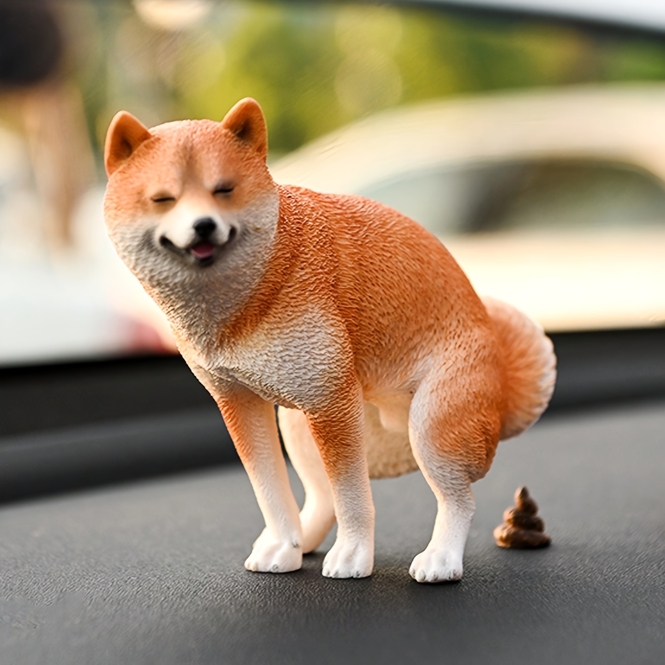 1/6スケール 面白い柴犬フィギュアセット うんち＆小便ポス - Model Kit Resin のレビューと価格