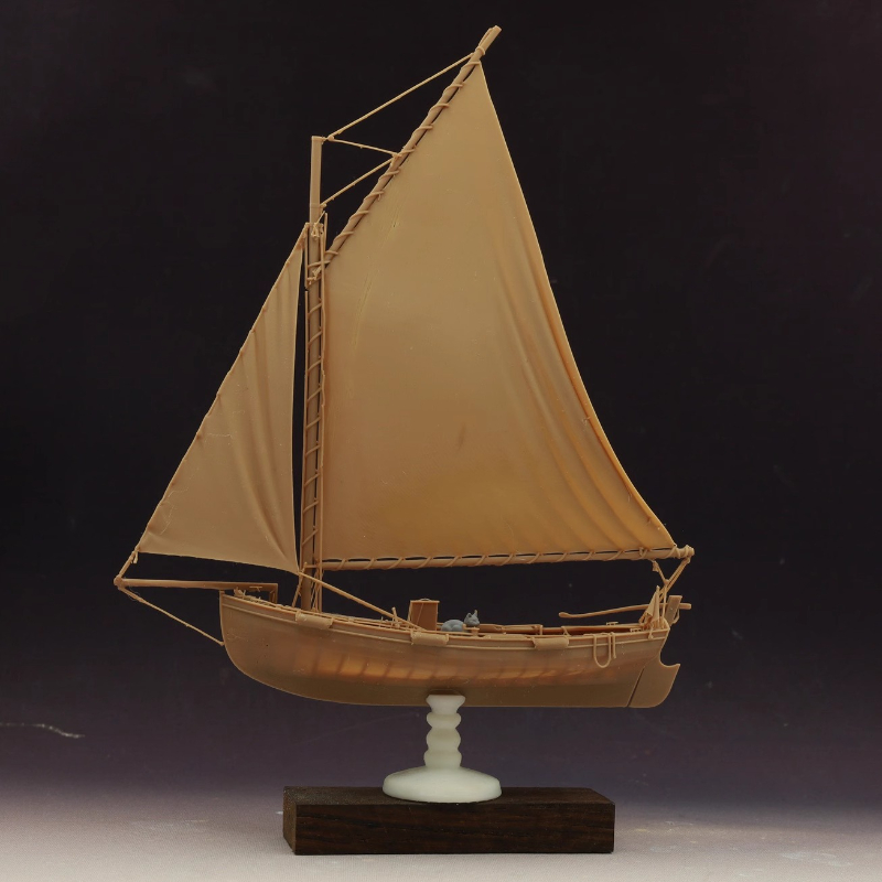 フルリブワンピース漁船モデルキット、帆とマスト付き精密ボート - Model Kit One Piece Ship のレビューと価格