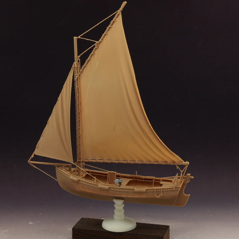 フルリブワンピース漁船モデルキット、帆とマスト付き精密ボート - Model Kit One Piece Ship のレビューと価格