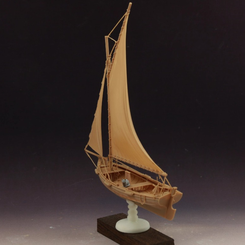 フルリブワンピース漁船モデルキット、帆とマスト付き精密ボート - Model Kit One Piece Ship のレビューと価格