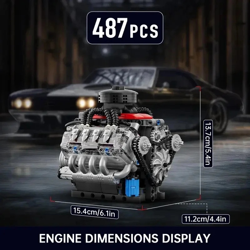 モールドキング 10171 スーパーカー V8 エンジン | - Model Kit V8 Engine のレビューと価格