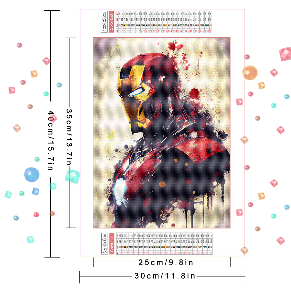 マーベル DIY ダイヤモンドペインティングセット漫画アイア - Model Kit Iron Man のレビューと価格