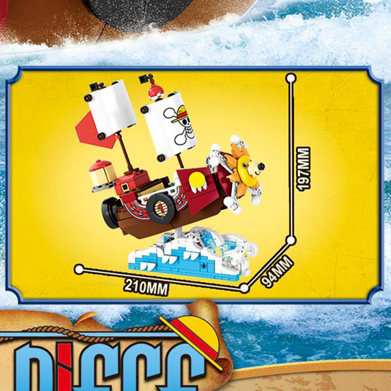 ワンピース万力海賊船帆船ビルディングブロック漫画海賊船レンガ - Model Kit One Piece Ship のレビューと価格