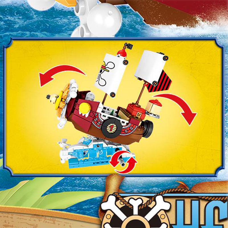 ワンピース万力海賊船帆船ビルディングブロック漫画海賊船レンガ - Model Kit One Piece Ship のレビューと価格