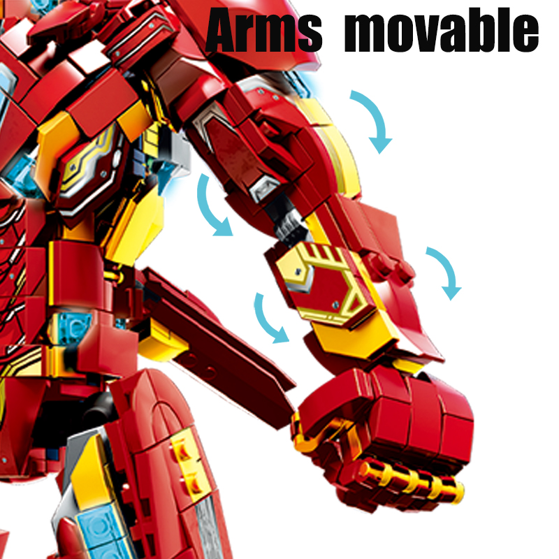 スーパーヒーローロボットブロックアクションフィギュア アイア - Model Kit Iron Man のレビューと価格