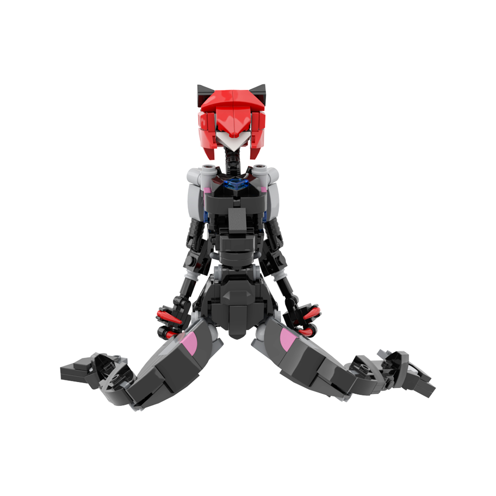 MOC ビルディングブロックおもちゃ - 高度にポーズ変更可 - Model Kit Mecha Girl のレビューと価格