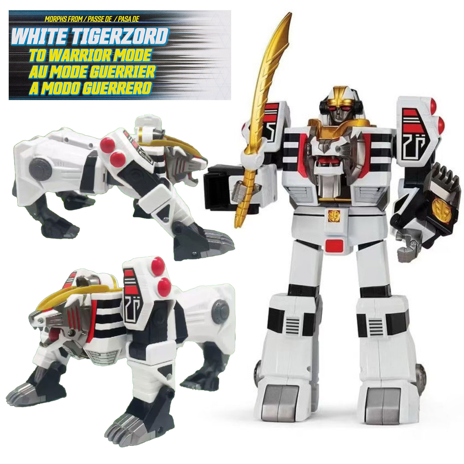 プレイメイツ パワーレンジャー リイグナイト ホワイトタイガ - Model Kit Megazord のレビューと価格