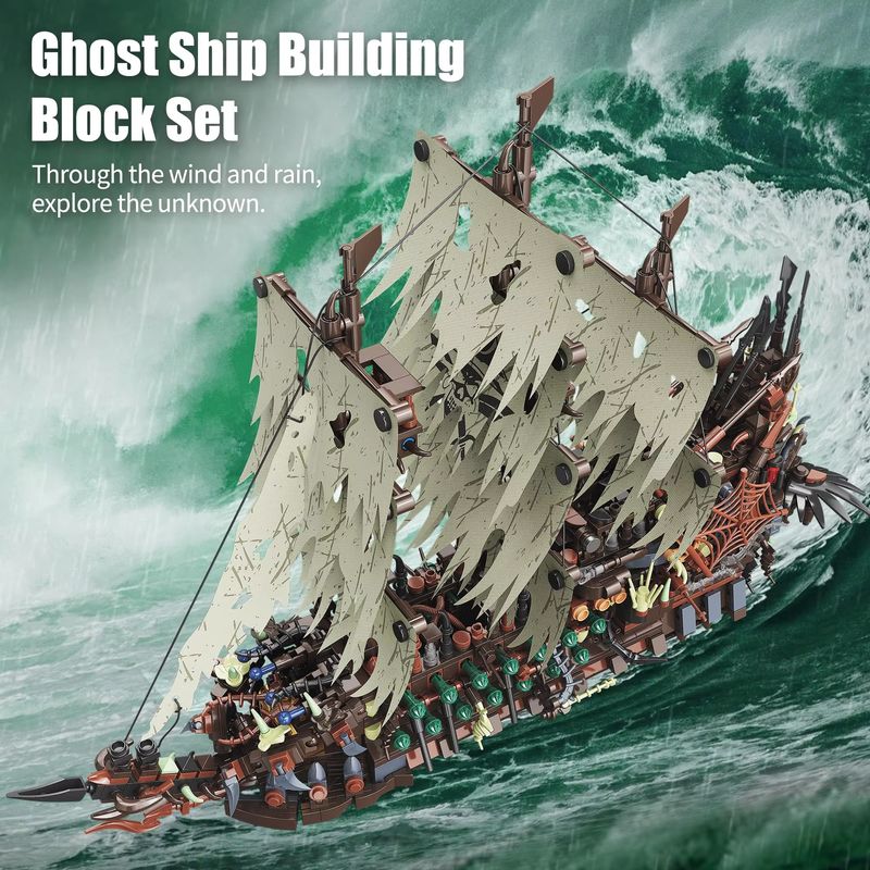 2159ピース 海賊船組み立てキット ライト付き モック フ - Model Kit U Boat のレビューと価格