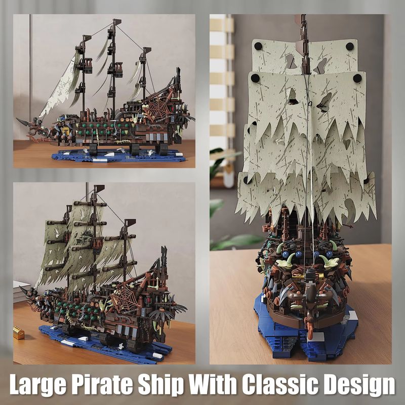 2159ピース 海賊船組み立てキット ライト付き モック フ - Model Kit U Boat のレビューと価格